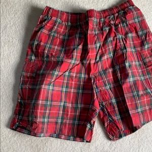 Polo plaid swim trunks